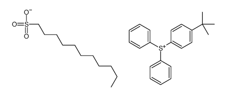 (4-tert-butylphenyl)-diphenylsulfanium,undecane-1-sulfonate结构式