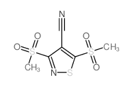 3,5-bis(methylsulfonyl)thiazole-4-carbonitrile Structure