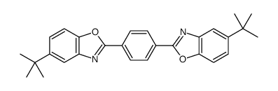 5-tert-butyl-2-[4-(5-tert-butyl-1,3-benzoxazol-2-yl)phenyl]-1,3-benzoxazole结构式