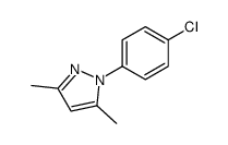 1-(4-chlorophenyl)-3,5-dimethyl-1H-pyrazole结构式