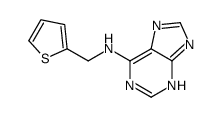 N-(thiophen-2-ylmethyl)-7H-purin-6-amine Structure