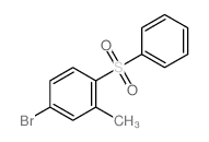 1-(benzenesulfonyl)-4-bromo-2-methyl-benzene Structure