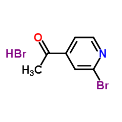 4-(溴乙酰基)吡啶氢溴酸盐结构式