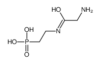 2-[(2-aminoacetyl)amino]ethylphosphonic acid结构式