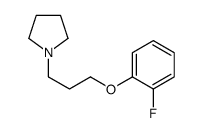 1-[3-(2-fluorophenoxy)propyl]pyrrolidine结构式