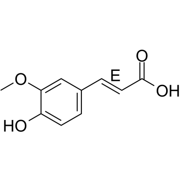 (E)-Ferulic acid structure