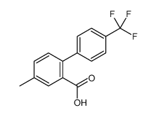 5-methyl-2-[4-(trifluoromethyl)phenyl]benzoic acid结构式