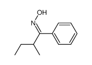 1-Phenyl-2-methyl-1-butanon-anti-oxim结构式
