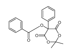 (2,2-dimethyl-4,6-dioxo-5-phenyl-1,3-dioxan-5-yl) benzoate结构式