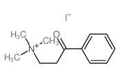 trimethyl-(3-oxo-3-phenyl-propyl)azanium iodide Structure