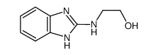 2-(2-苯并咪唑基氨基)-1-乙醇结构式