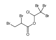 2,2,2-tribromo-1-chloroethyl 2,3-dibromopropionate结构式