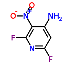2,6-二氟-3-硝基吡啶-4-胺结构式