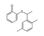 2-[1-(2,5-dimethylphenyl)ethylsulfanyl]-1-oxidopyridin-1-ium结构式