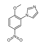 1-(2-methoxy-5-nitrophenyl)imidazole结构式