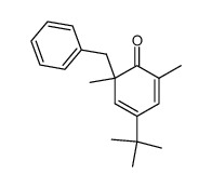 6-benzyl-4-t-butyl-2,6-dimethylcyclohexa-2,4-dienone Structure