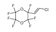 trans-1-Chlor-2-(heptafluor-p-dioxanyl)-aethylen Structure
