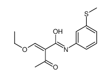 2-(ethoxymethylidene)-N-(3-methylsulfanylphenyl)-3-oxobutanamide Structure