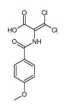 3,3-dichloro-2-[(4-methoxybenzoyl)amino]prop-2-enoic acid Structure