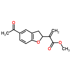 2-(5-乙酰基-2,3-二氢苯并呋喃-2-基)丙烯酸甲酯图片