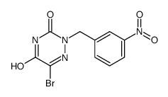 6-bromo-2-[(3-nitrophenyl)methyl]-1,2,4-triazine-3,5-dione结构式