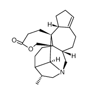 20-hydroxy-(8β)-9,22-seco-yuzurimin-11-en-23-oic acid lactone Structure