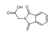 (1-亚甲基-3-氧代-1,3-二氢-2H-异吲哚-2-基)乙酸结构式