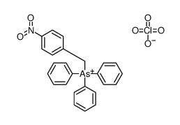(4-nitrophenyl)methyl-triphenylarsanium,perchlorate结构式