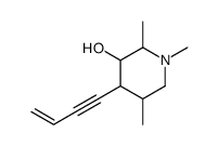 4-but-3-en-1-ynyl-1,2,5-trimethylpiperidin-3-ol结构式