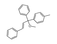1-((E)-1-Methoxy-1,3-diphenyl-allyl)-4-methyl-benzene Structure