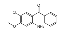 (2-amino-5-chloro-4-methoxyphenyl)-phenylmethanone结构式