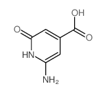 4-Pyridinecarboxylicacid, 6-amino-1,2-dihydro-2-oxo-结构式