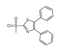 2-(甲基磺酰基)-4,5-二苯基噻唑结构式