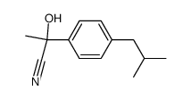 2-hydroxy-2-(4-iso-butylphenyl)propanenitrile结构式