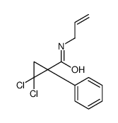 2,2-dichloro-1-phenyl-N-prop-2-enylcyclopropane-1-carboxamide结构式