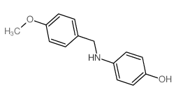 4-[(4-Methoxybenzyl)amino]phenol结构式