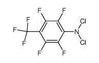 4-trifluoromethyl-2,3,5,6-tetrafluoro-N,N-dichloroaniline结构式
