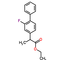 2-(2-氟-[[1,1'-联苯] -4-基)丙酸乙酯结构式