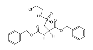 (R)-benzyl 2-(((benzyloxy)carbonyl)amino)-3-(N-(2-chloroethyl)sulfamoyl)propanoate Structure