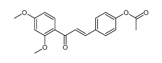 [4-[3-(2,4-dimethoxyphenyl)-3-oxoprop-1-enyl]phenyl] acetate结构式