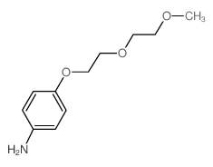 4-[2-(2-甲氧基乙氧基)乙氧基]苯胺结构式
