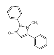 1-methyl-2,5-diphenyl-pyrazol-3-one Structure