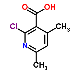 2-氯-4,6-二甲基烟酸结构式