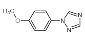 1-(4-甲氧基苯基)-1H-1,2,4-三唑结构式