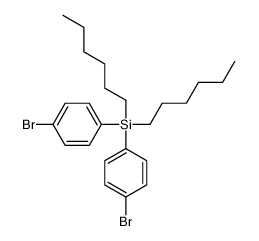 bis(4-bromophenyl)-dihexylsilane结构式