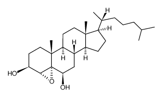 4α,5-epoxy-5α-cholestane-3β,6β-diol Structure