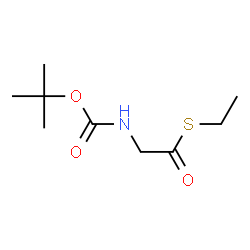 Ethanethioic acid, [[(1,1-dimethylethoxy)carbonyl]amino]-, S-ethyl ester (9CI) structure