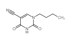 1-butyl-2,4-dioxo-pyrimidine-5-carbonitrile结构式