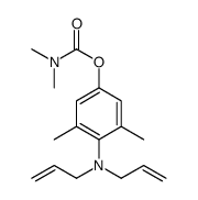 [4-[bis(prop-2-enyl)amino]-3,5-dimethylphenyl] N,N-dimethylcarbamate结构式