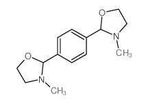 Oxazolidine,2,2'-(1,4-phenylene)bis[3-methyl- Structure